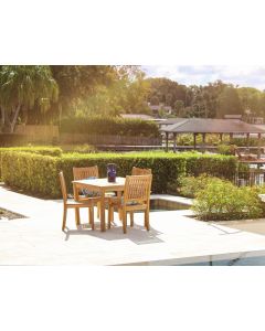 Teak Square Dining Table