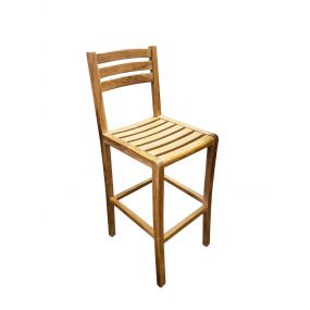 Teak Bar Height Chair