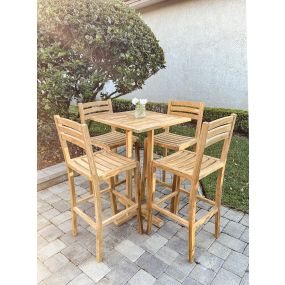 Teak Largo Bar & Cafe Table Set