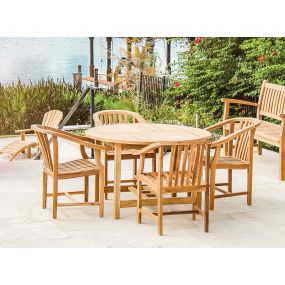 Teak Sanibel Dining Set - Round