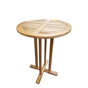 Teak Round Bar Height Table